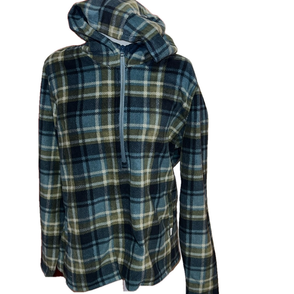 NWOT O’Neill Women Julia Pullover Flannel Fleece 1/4 Zip Sweatshirt - Size L